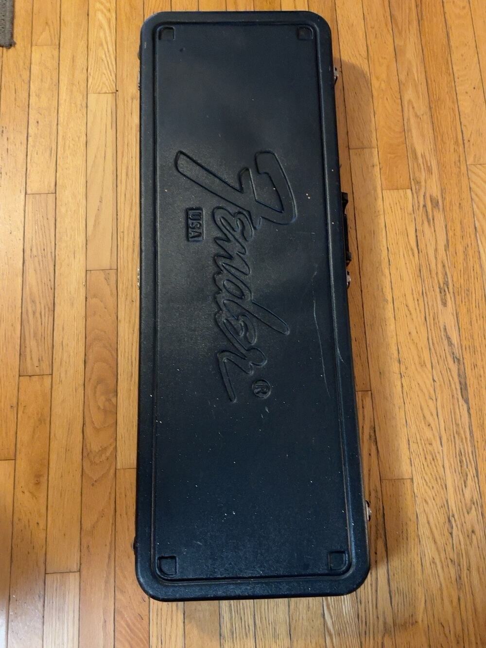Vintage Fender USA Molded Hardshell Guitar Case Stratocaster Telecaster Black